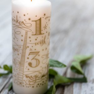 GOLD-PRINTED CANDLE